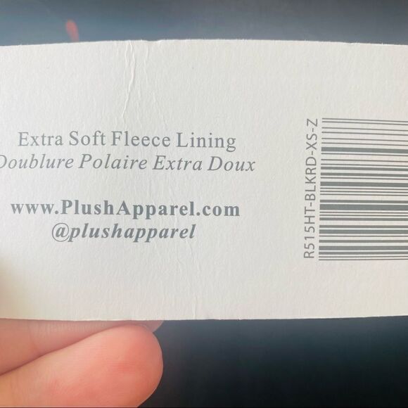 NWT Plush Apparel Black Robe Pink Hearts Extra Soft Fleece XS With Scrunchie - Picture 10 of 13